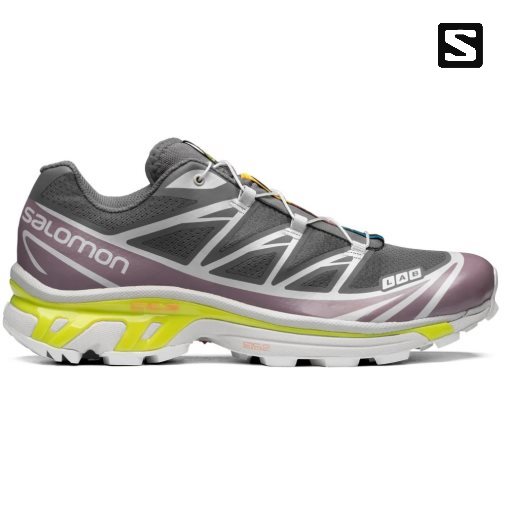 Dark Grey / Purple Salomon Xt-6 Men's Sneakers | IE TW1983